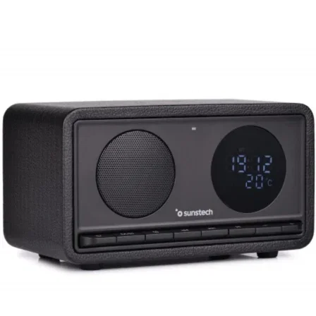 Sunstech RPBT460 Altavoz Portátil Con Radio FM, Carga Inalámbrica 15W Y Batería 2200 mAh